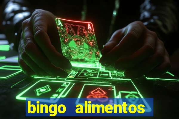 bingo alimentos para imprimir